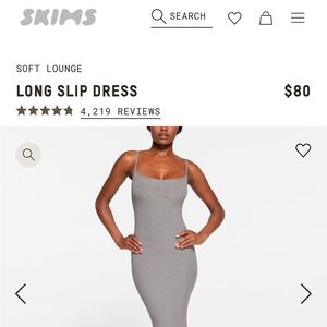 Slate Skims long slip dress